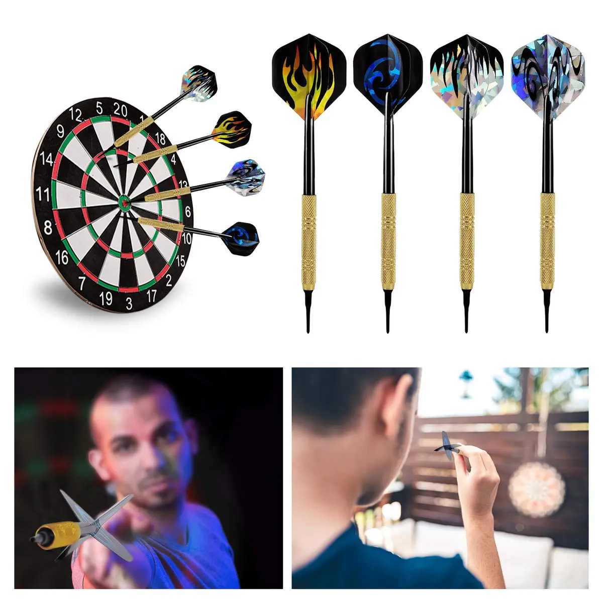 Accmor Soft Tip Darts Set 14g | 12 Pcs + Extra Tips for Electronic & Plastic Dartboards - view 8