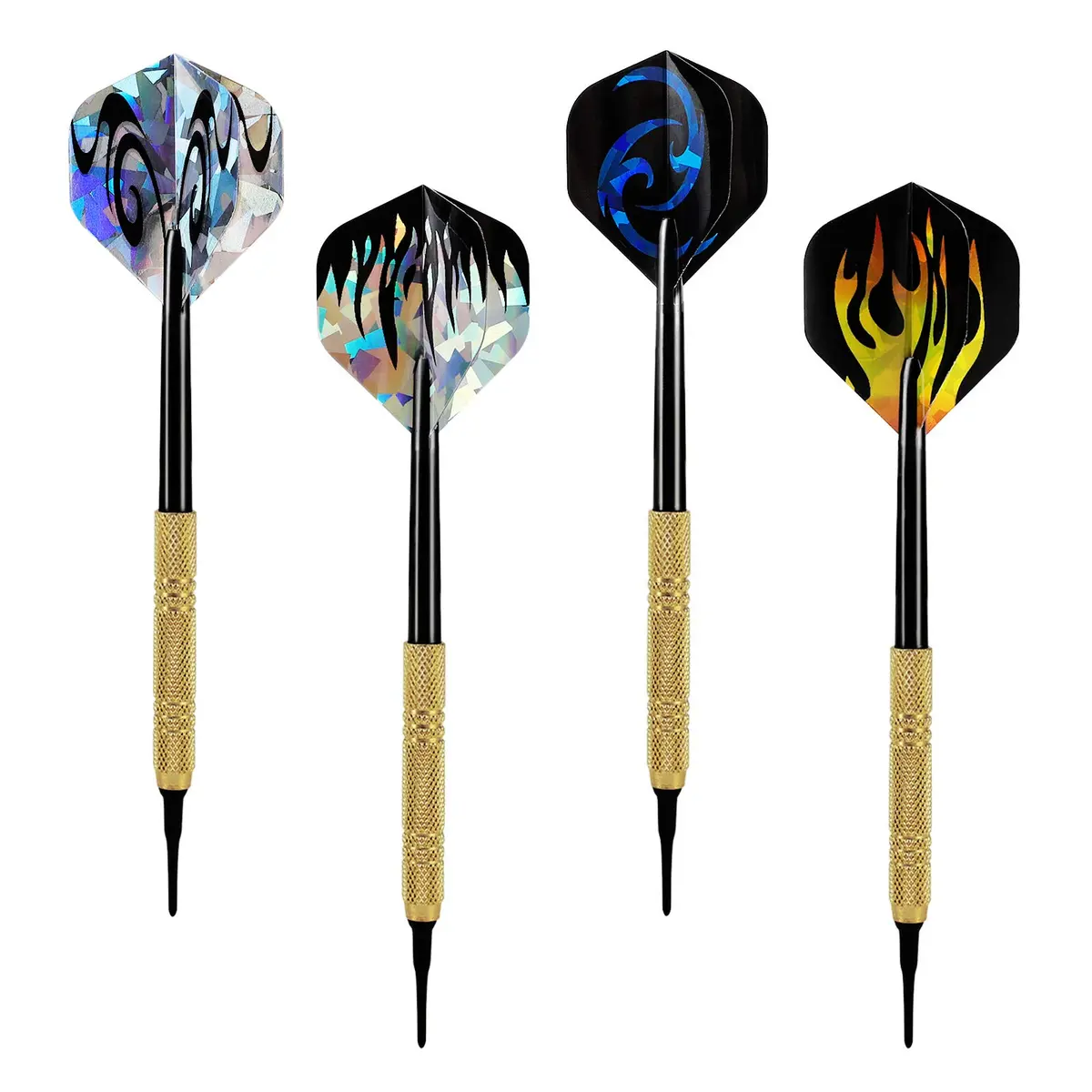 Accmor Soft Tip Darts Set 14g | 12 Pcs + Extra Tips for Electronic & Plastic Dartboards - view 2