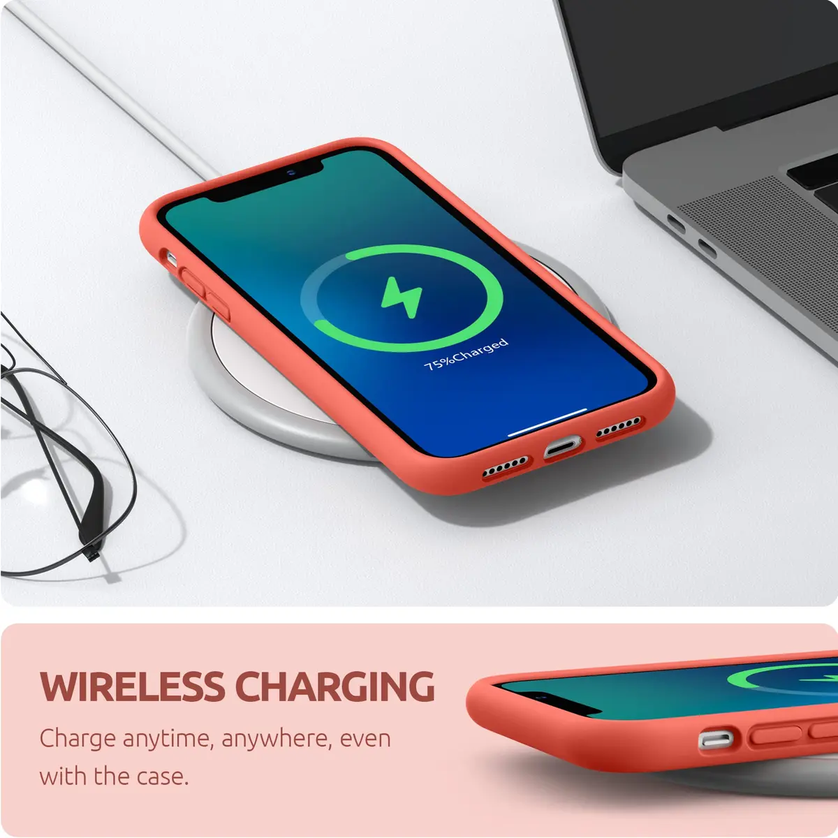 SURPHY Compatible with iPhone 11 Case 6.1 inch | Thickening Liquid Silicone with Microfiber Lining - view 5
