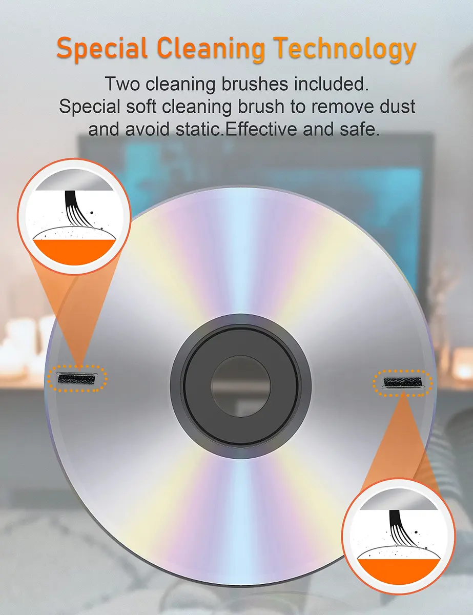 Arsvita CD Laser Lens Cleaner Disc Set for CD/VCD/DVD Player | Easy Laser Lens Maintenance - view 2