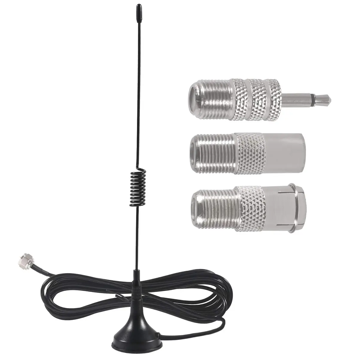 ACEIRMC FM Stereo Antenna 75 Ohm Magnetic Base Indoor Table Top Radio Receiver Antenna | Improved FM Reception - main product image