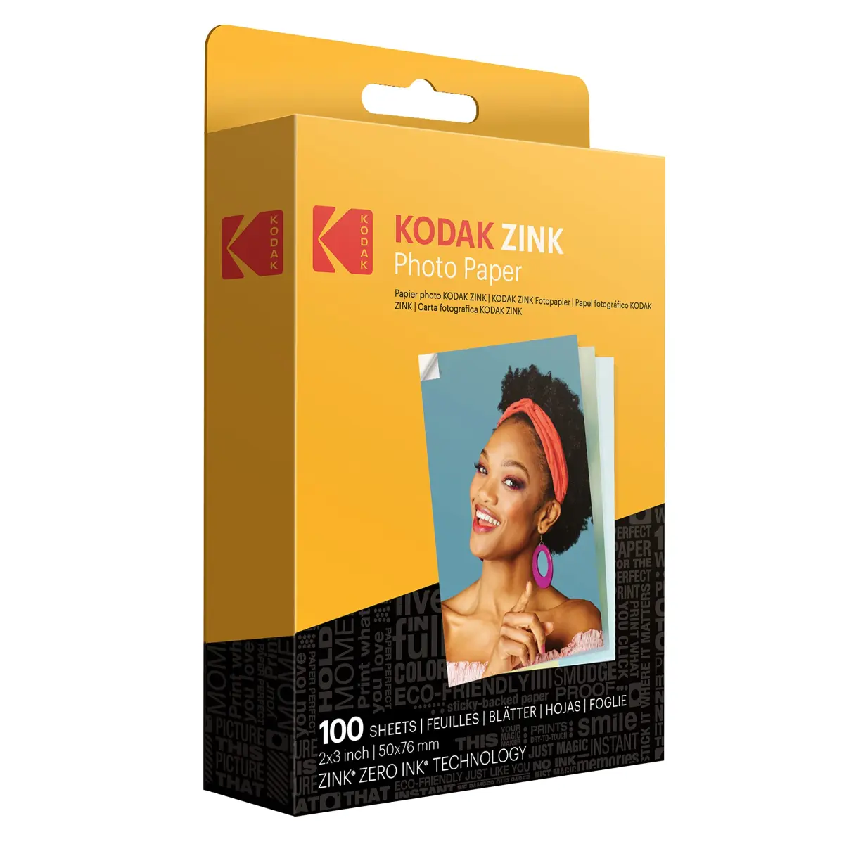 KODAK 2x3 Premium Sticky-Backed ZINK Photo Paper 100 Sheets | Fade-Resistant & Water-Resistant - main product image