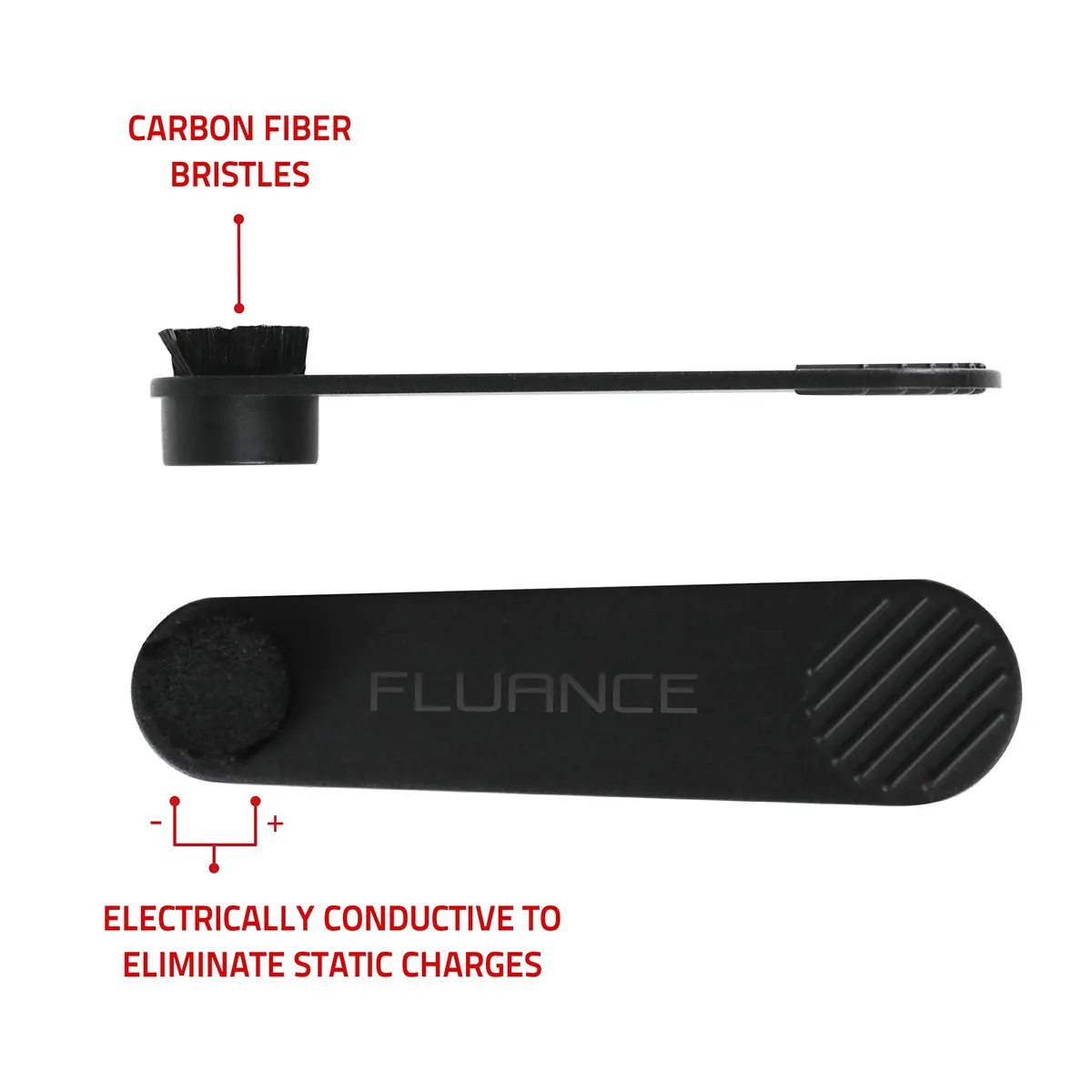 Fluance Vinyl Record Accessory Kit with Record & Stylus Anti-Static Brushes and 760g Record Weight | Complete Turntable Care - view 2
