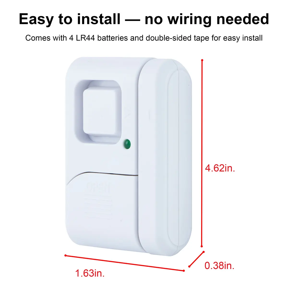 UltraPro Window & Door Alarm 6 Pack | 120dB Wireless Security System for Home & Office - view 2