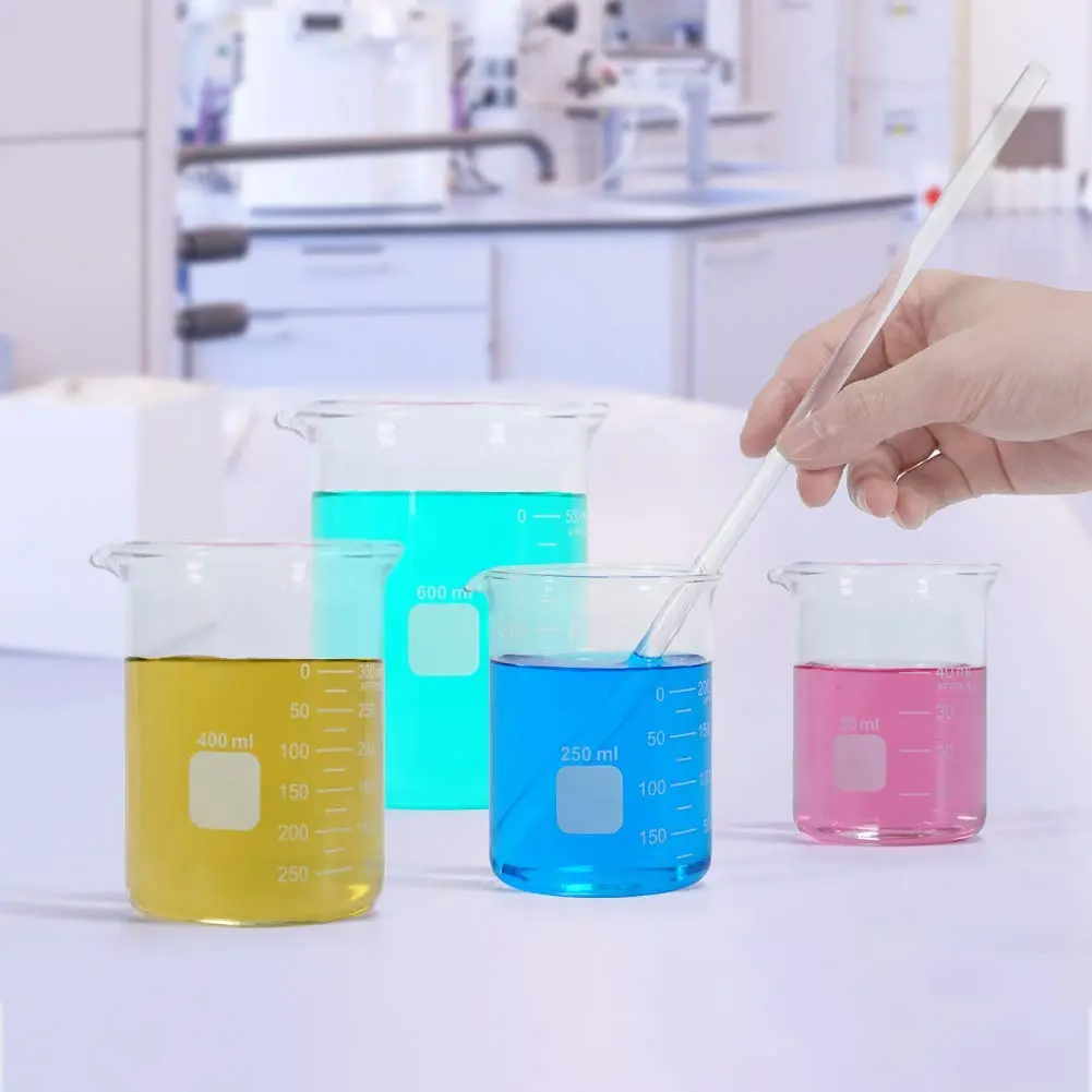 Ronyes Lifescience Borosilicate Glass Beaker Set 7 Pcs, 10-1000 mL | Heat & Chemical Resistant - view 3