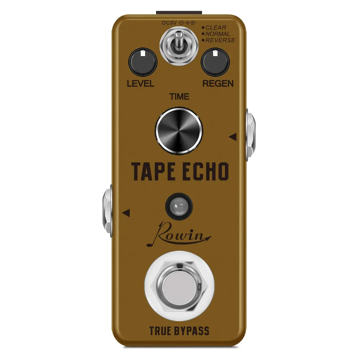 Rowin LEF-3809 Tape Echo Delay Digital Guitar Effect Pedal with 3 Tones, 9V DC - main product image