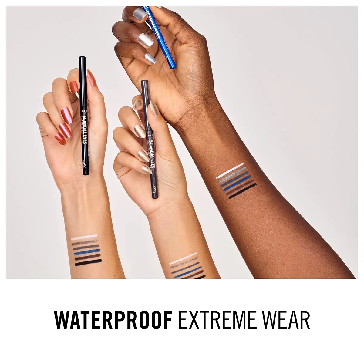 Rimmel Scandaleyes Exaggerate Eye Definer, 001 Intense Black | Waterproof, 24-Hour Smudge-Proof Eyeliner Pen - view 8