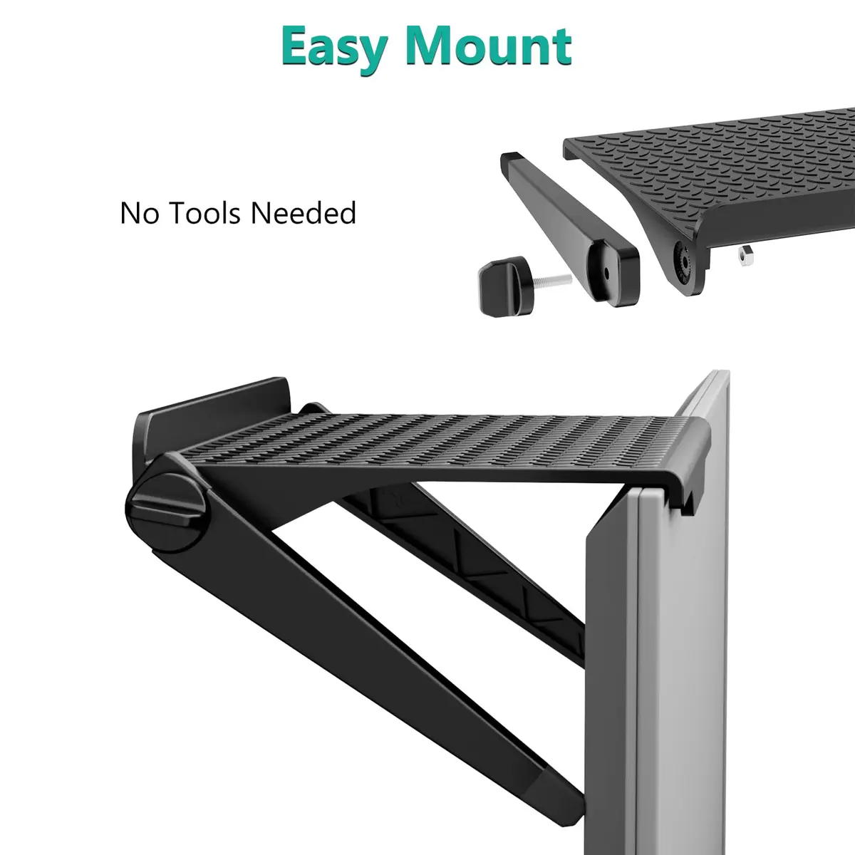 WALI Universal Soundbar Mount, 2 Pack TV Top Shelf 30cm (12 inch) | No Drilling, Holds Up to 6kg - view 4