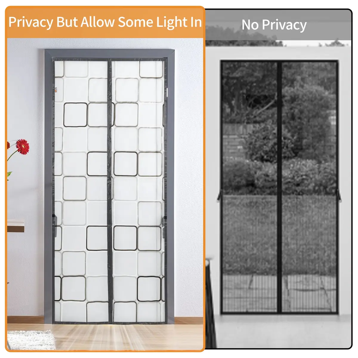 PICK FOR LIFE Magnetic Thermal Insulated Door Curtain 36x96 | Keep Warm & Cool, Pet & Kid Friendly - view 7