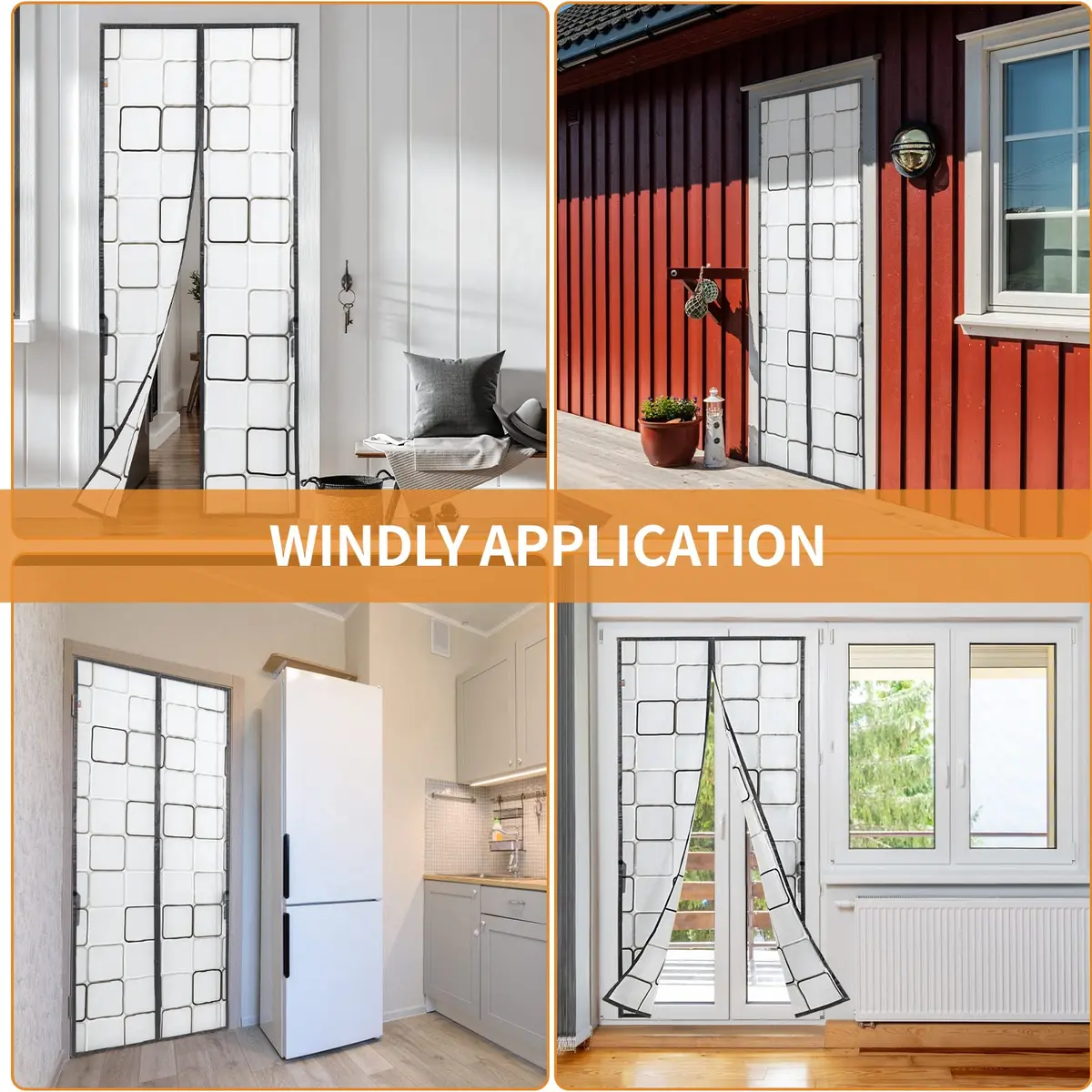 PICK FOR LIFE Magnetic Thermal Insulated Door Curtain 36x96 | Keep Warm & Cool, Pet & Kid Friendly - view 9
