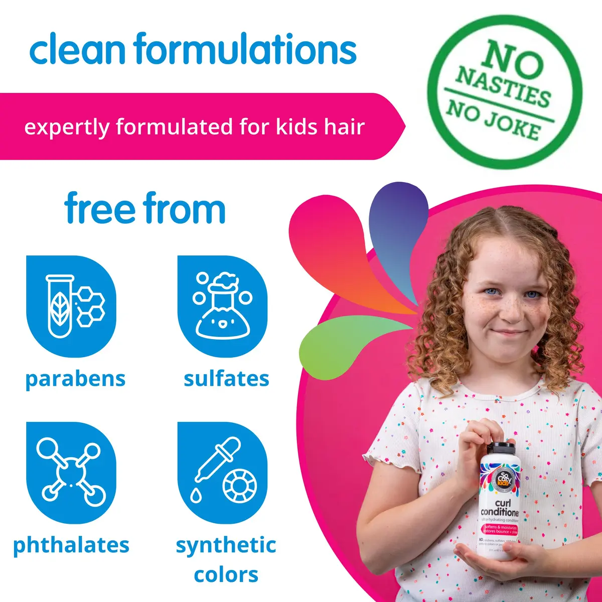 SO COZY Curl Conditioner for Kids Curly Hair 21 Fl Oz (621ml) | Softens Dry & Unruly Curls with Mango Seed Butter, Rice Protein & Papaya Extract - view 5