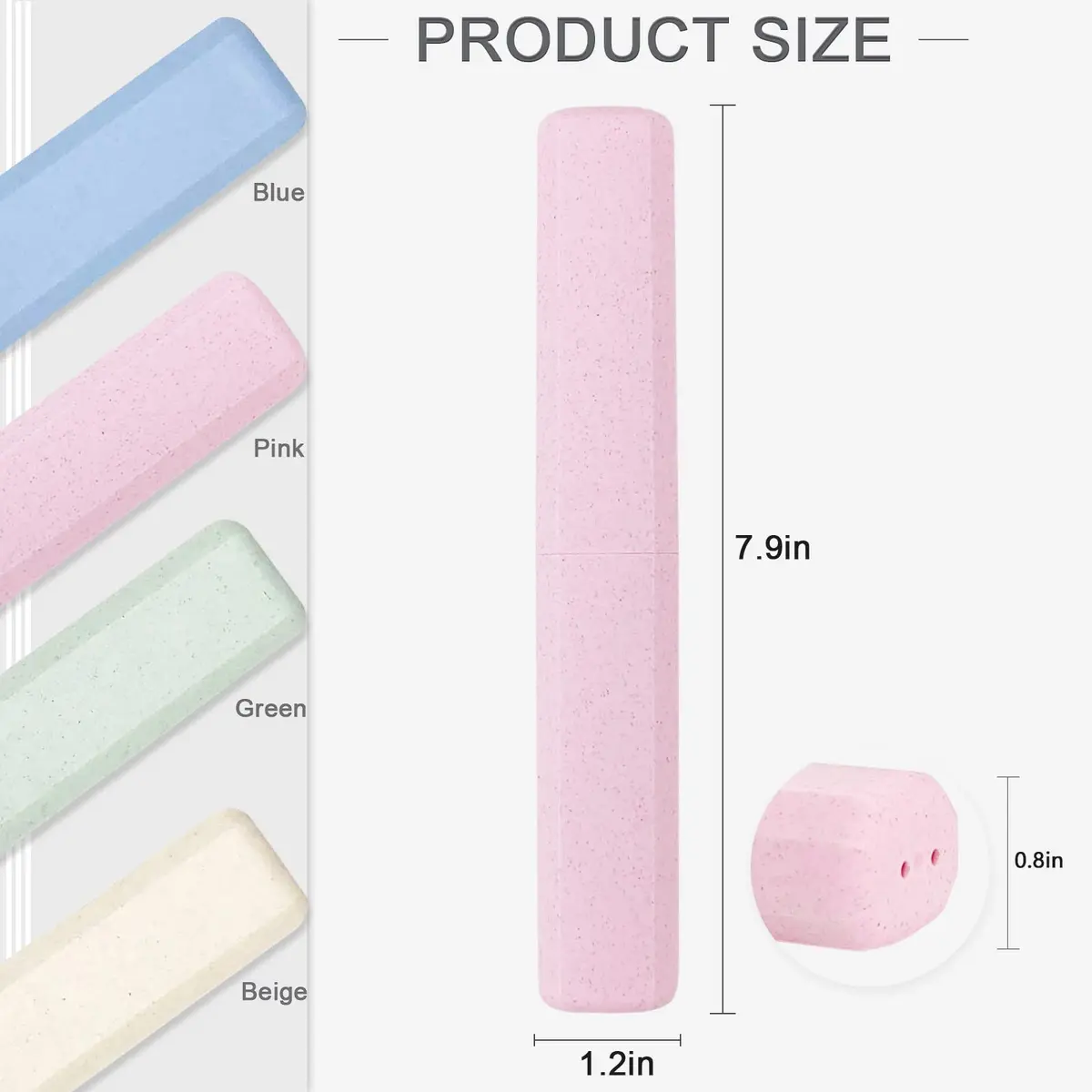 Mulbozy 4 Packs Portable Travel Toothbrush Case | Breathable Plastic Holder for Home, Travel, Camping, School - view 6