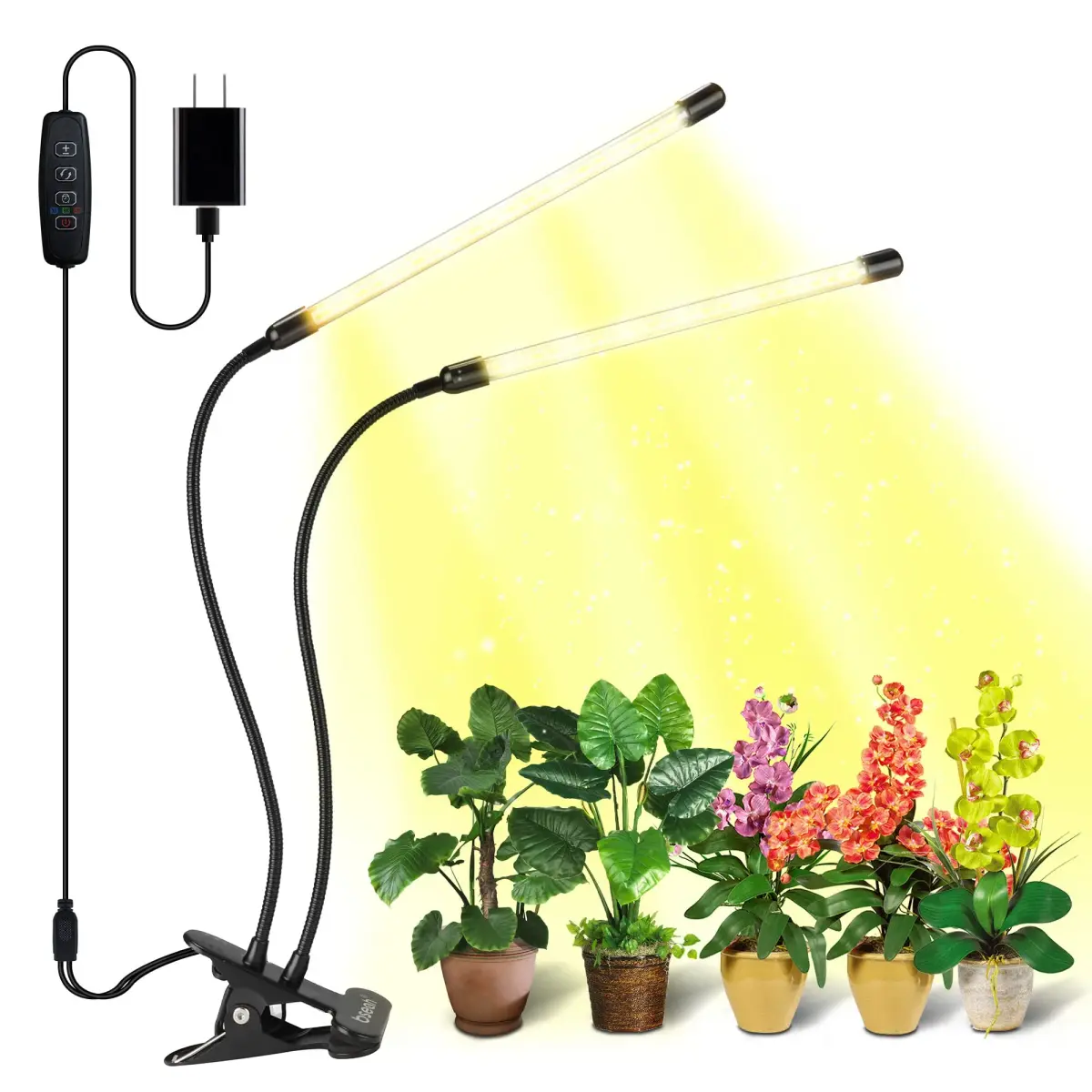 bseah Full Spectrum LED Grow Light 10W (0.35 oz) with Timer & Dimmable Levels | For Indoor Plants - main product image