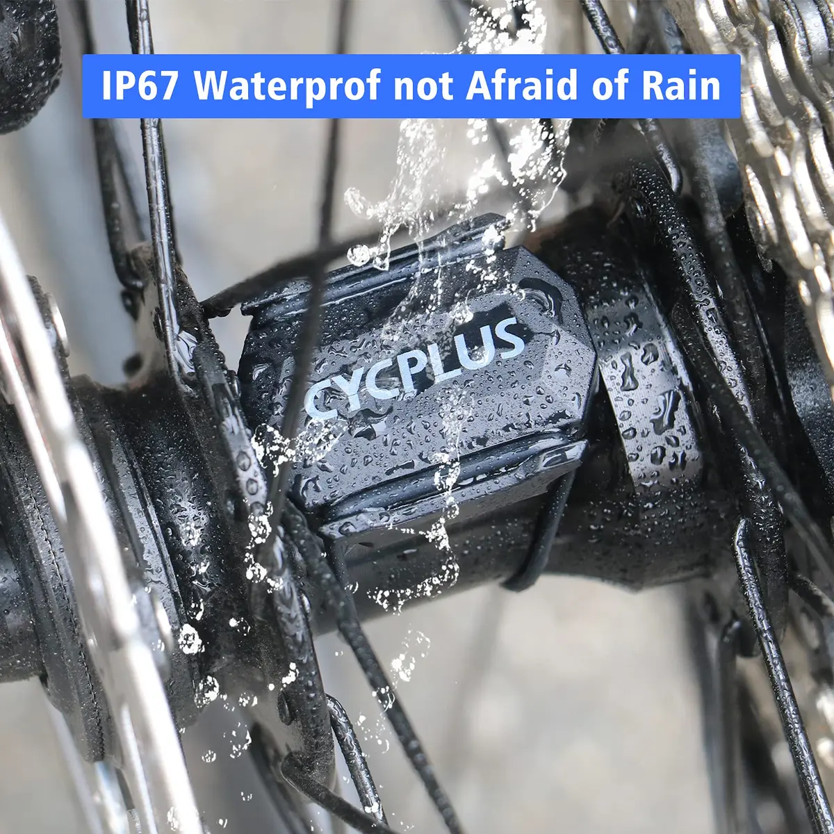 CYCPLUS C3 Speed & Cadence Sensor x2 | Bluetooth & ANT+ Waterproof 38mm×29.5mm×9.5mm - view 2