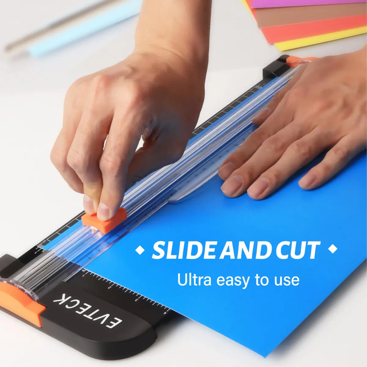 Evteck A4 Paper Cutter Slider Trimmer 36 cm (14.17 Inch) | Professional School Paper Cutter with Security Blade - view 2