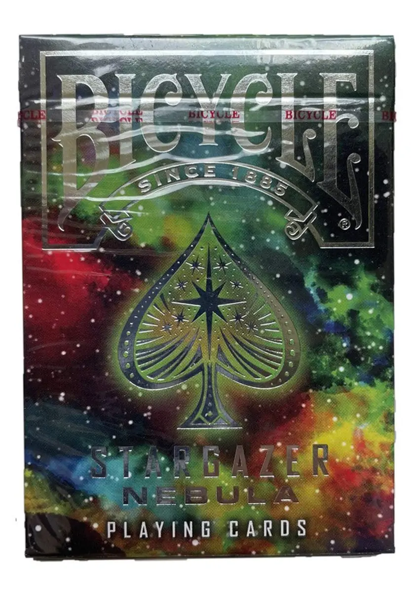 Bicycle Stargazer Nebula Playing Cards Black | Poker Size Deck with Air Cushion Finish & Foil Tuck Box - view 2
