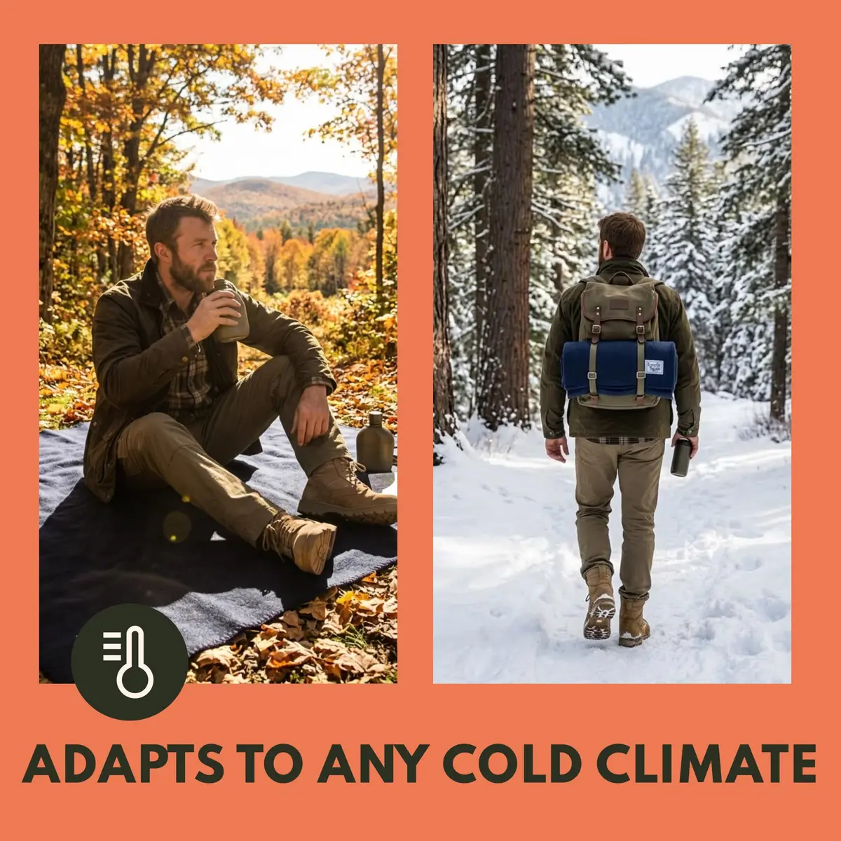 Woolly Mammoth Merino Wool Blanket, Fall Camping Blanket, 66"x90" Mulberry | Warm, Durable & Moisture-Wicking - view 6