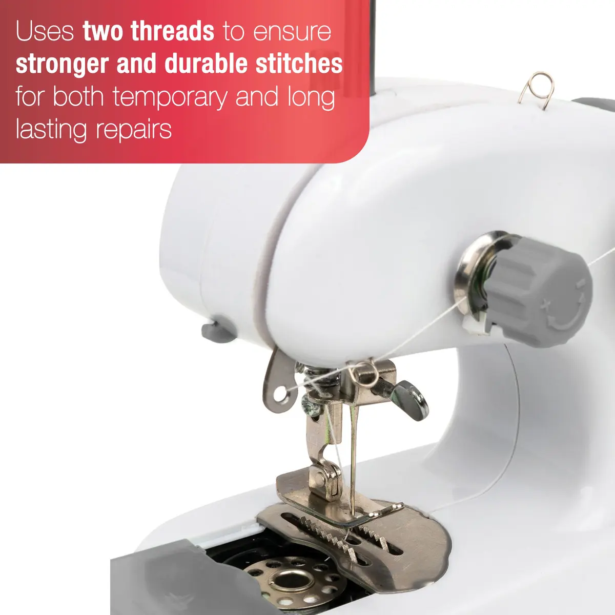 SINGER Stitch Quick+ Portable Cordless Mending Machine Bundle | Two-Thread Stitching, 39-Piece Accessory Kit - view 8