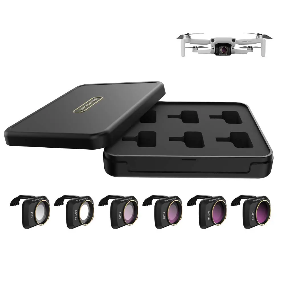 GLOBACT Len Filter for DJI Mini 4K/2/Mavic/SE/2 SE CPL UV ND4 ND8 ND16 ND32 | Camera Lens Filter Set for DJI Drones - main product image