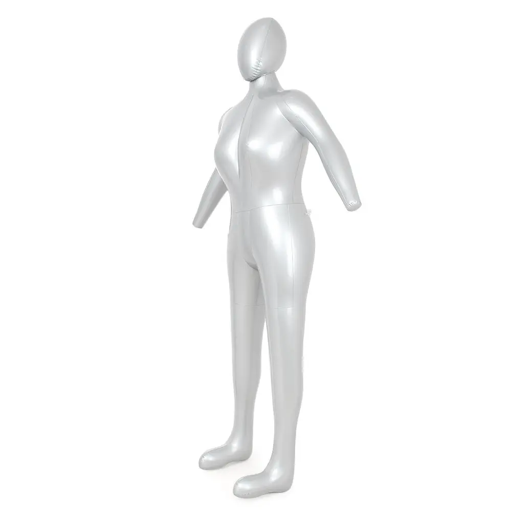 Three T Inflatable Female Full Body Mannequin 165cm (5.4ft) with Arms & Head | Lightweight & Portable Display Form - main product image