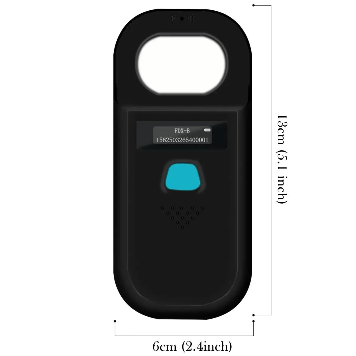 Smoostart Pet Microchip Scanner Black | ISO11784/ISO11785/FDX-B/ID64/EMID Reader with Data Storage & OLED Display - view 7