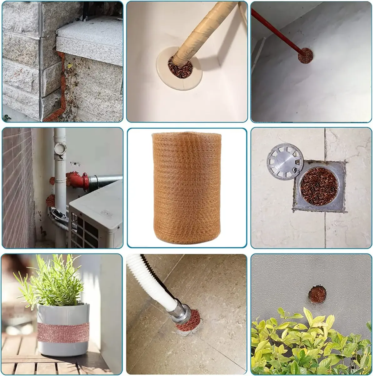 SOTEE Copper Mesh 5 Inches x 30 ft | Pure Copper Fill Fabric for Hole Blocking - view 7
