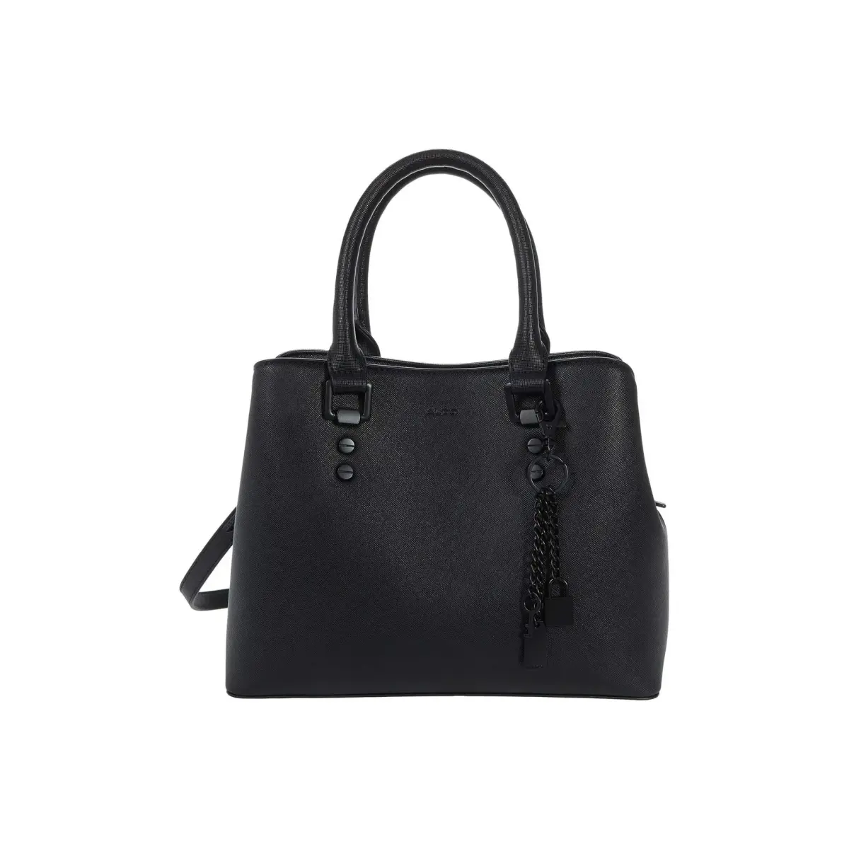 ALDO Legoirii Tote Bag Black Medium | Stylish Faux Leather Handbag with Detachable Strap - main product image