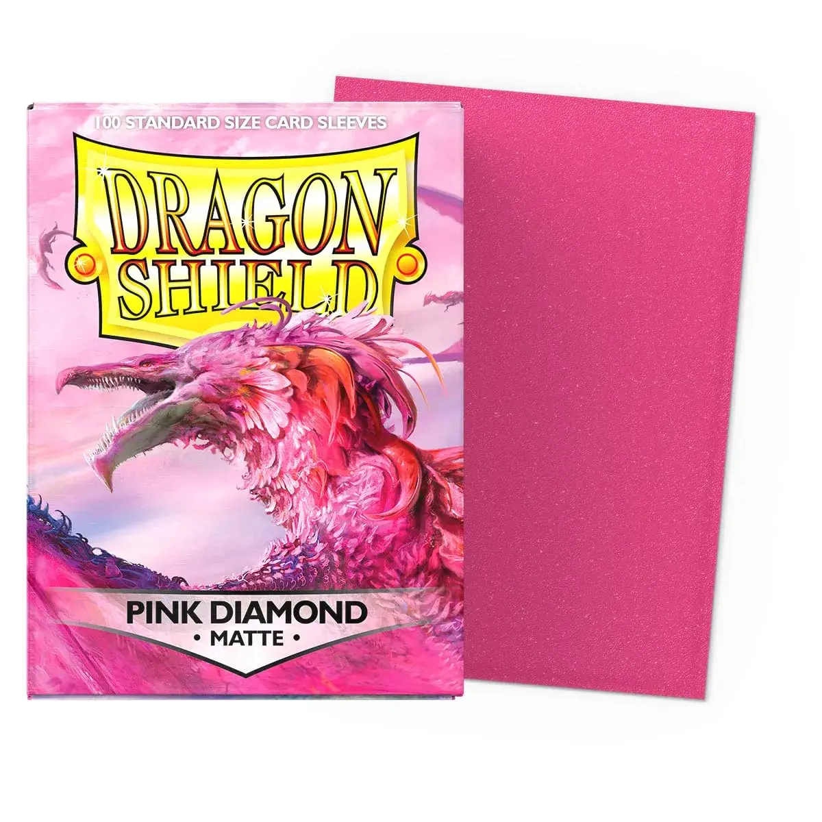 Dragon Shield Standard Size Matte Card Sleeves 100 CT Pink Diamond | Premium TCG Protection - view 2