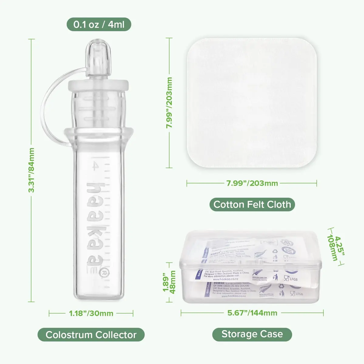 haakaa Colostrum Collector Kit 4ml 6 Count | Award-Winning Original Design - view 8