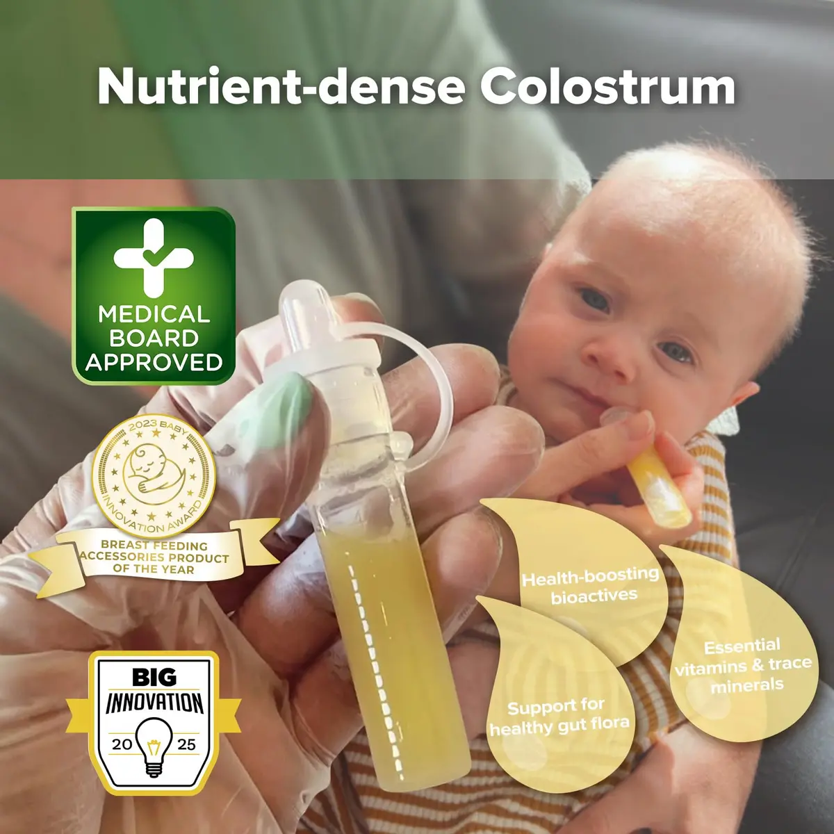 haakaa Colostrum Collector Kit 4ml 6 Count | Award-Winning Original Design - view 2