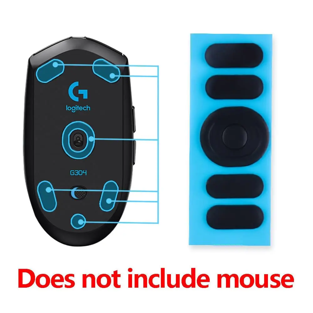 HUYUN Mouse Skates Pads for G304 & G305 | Smooth Curved Mouse Feet | Compatible with Lightspeed Gaming Mouse - view 4