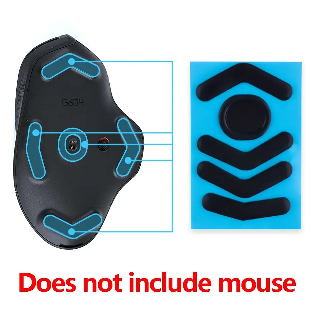 HUYUN Mouse Skates Pads Compatible for Logitech G604 Lightspeed Wireless Gaming Mouse | Smooth Glide & High Wear Resistance - view 2
