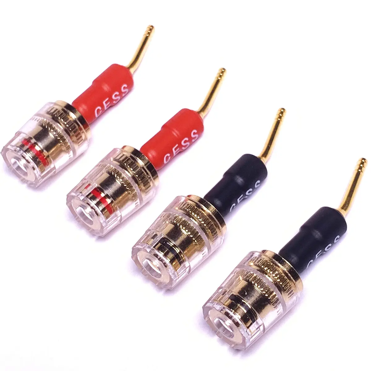 CNCESS Pin Banana Plug to 4mm Female Banana Jack (Screw-Type to 4mm) | Secure Speaker Wire Connection - main product image