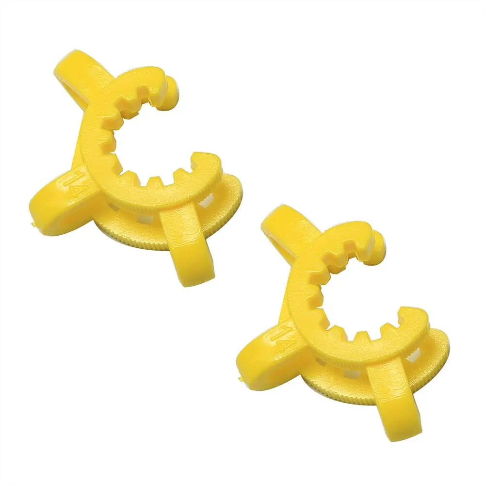 PZRT Plastic Joint Clips Set 8pcs (14mm, 19mm, 24mm, 29mm) | Lab Keck Clamp for Glass Ground Joints - view 5