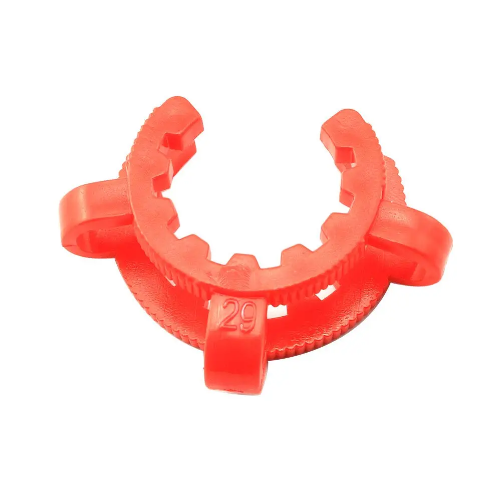 PZRT Plastic Joint Clips Set 8pcs (14mm, 19mm, 24mm, 29mm) | Lab Keck Clamp for Glass Ground Joints - view 3