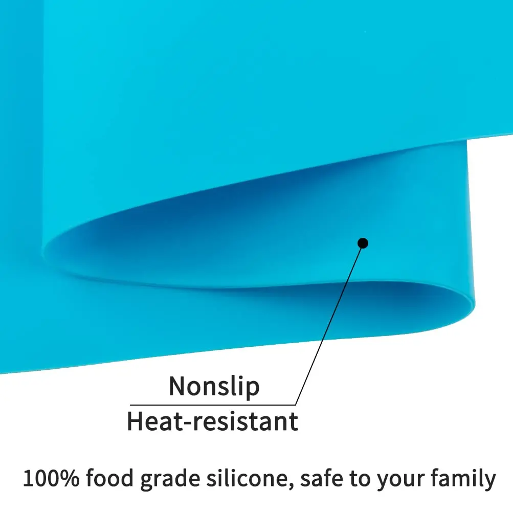 QPIX DIGITAL Extra Large Silicone Craft Mat 60cm x 40cm (23.6''x15.7'') | Heat Resistant Baking & Dining Table Protector - view 9