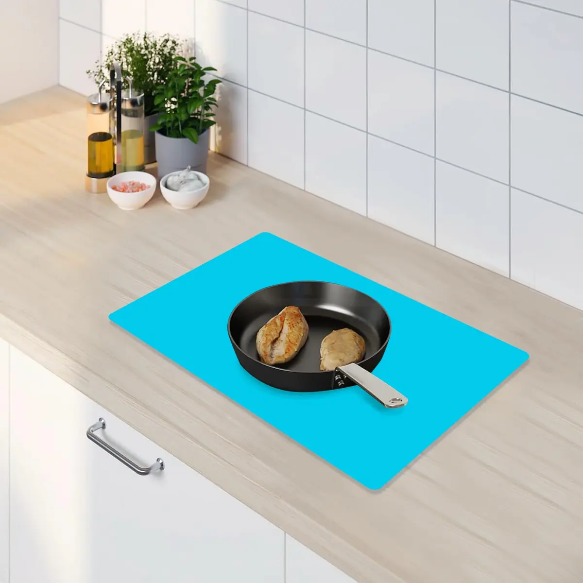 QPIX DIGITAL Extra Large Silicone Craft Mat 60cm x 40cm (23.6''x15.7'') | Heat Resistant Baking & Dining Table Protector - view 3