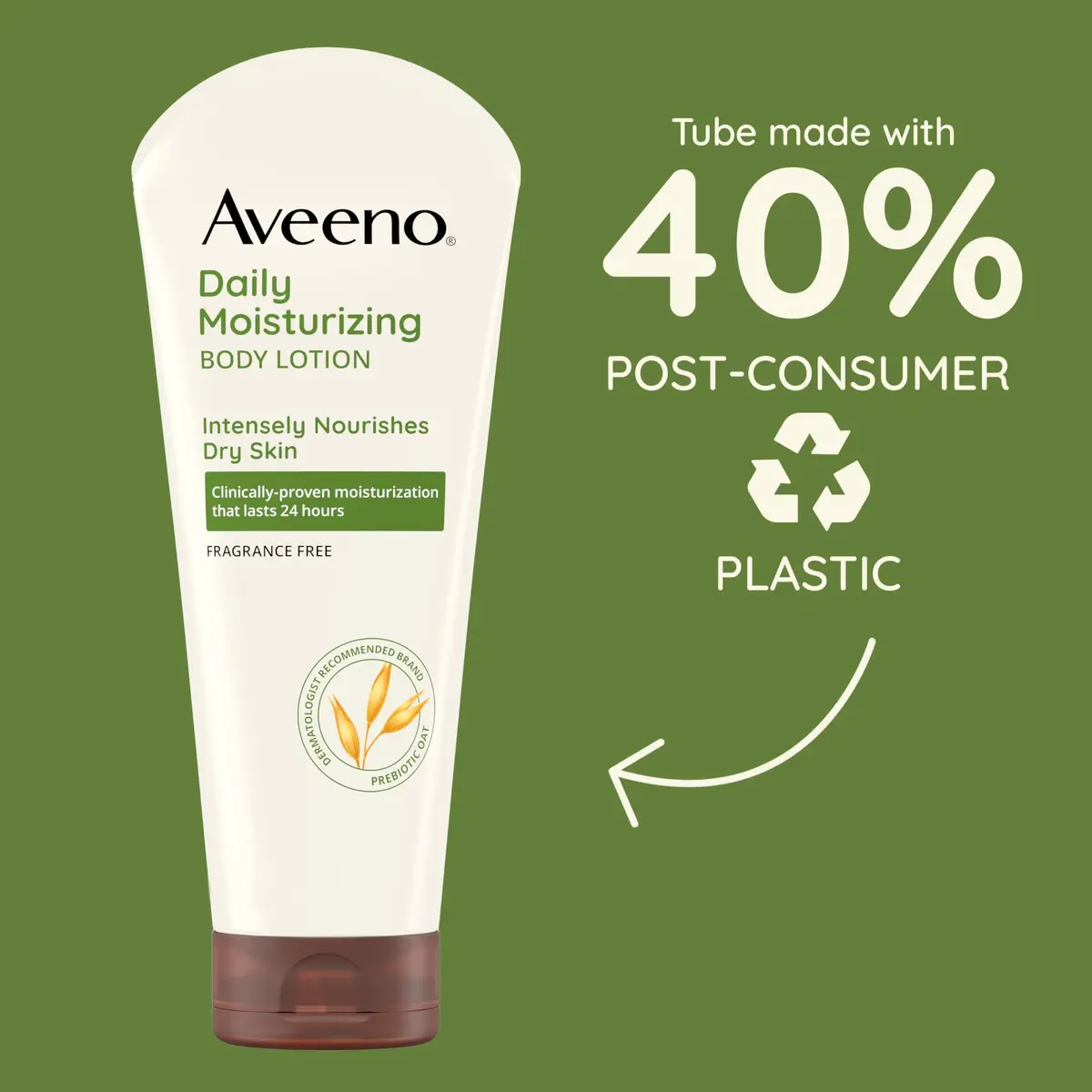 Aveeno Daily Moisturizing Body Lotion, Fragrance-Free, 2.5 fl. oz, 3 Pack | Supports 48-Hour Hydration & Skin Barrier - view 2