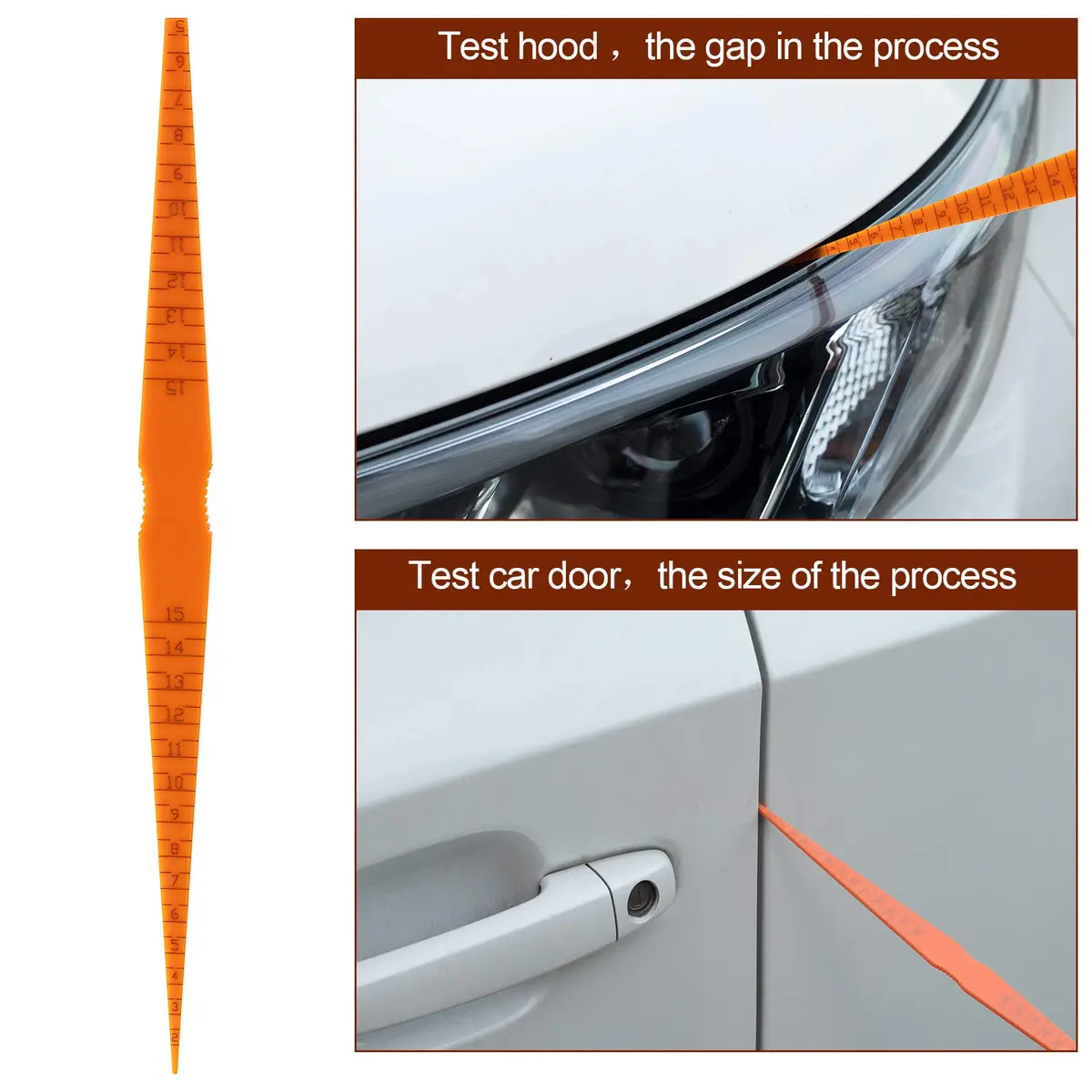 PAGOW 2 Pack Plastic Taper Gauge Measuring Tool, Panel Gap Alignment Gauge 2.89 cm (1.14 in) | Automotive Precision Tool - view 4