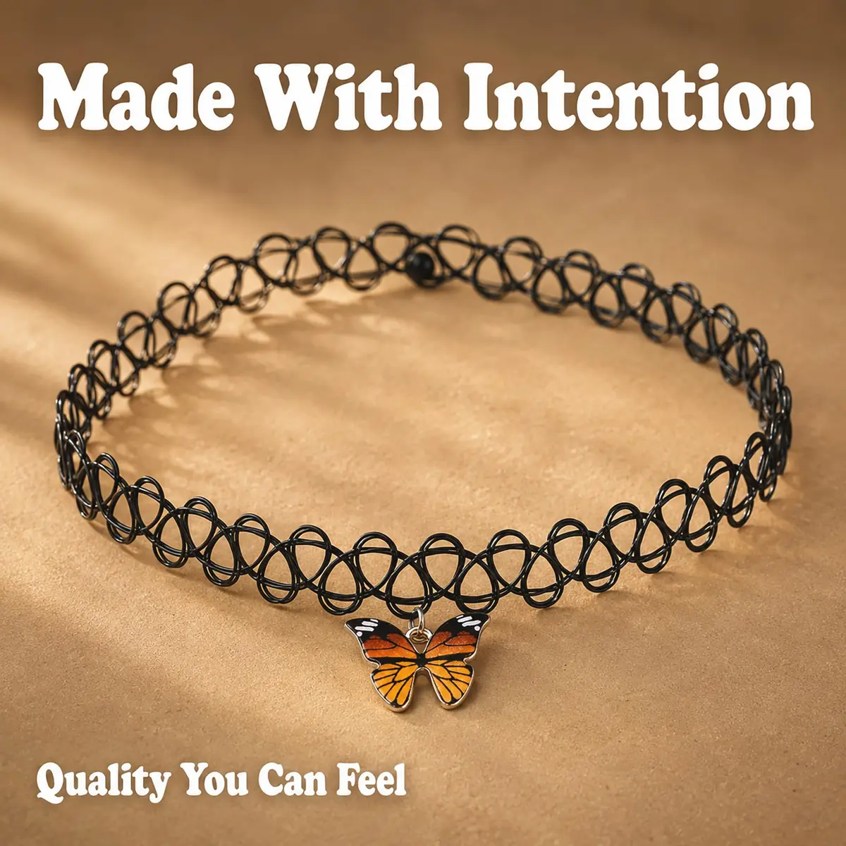 BodyJ4You 2PC 90s Choker Necklace for Women - Butterfly Y2K Charm Pendant | Retro Y2K Fashion Accessory - view 7