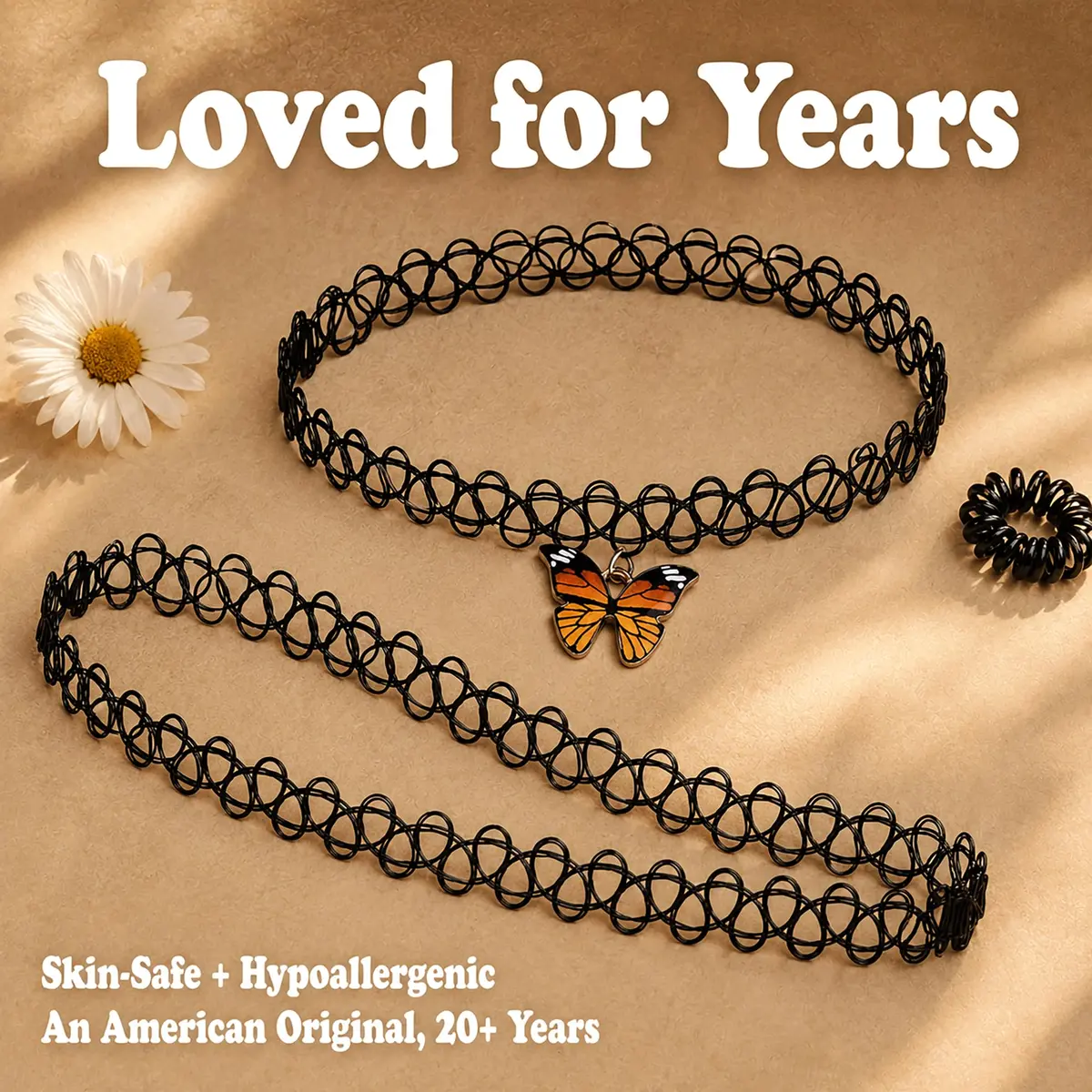 BodyJ4You 2PC 90s Choker Necklace for Women - Butterfly Y2K Charm Pendant | Retro Y2K Fashion Accessory - view 8