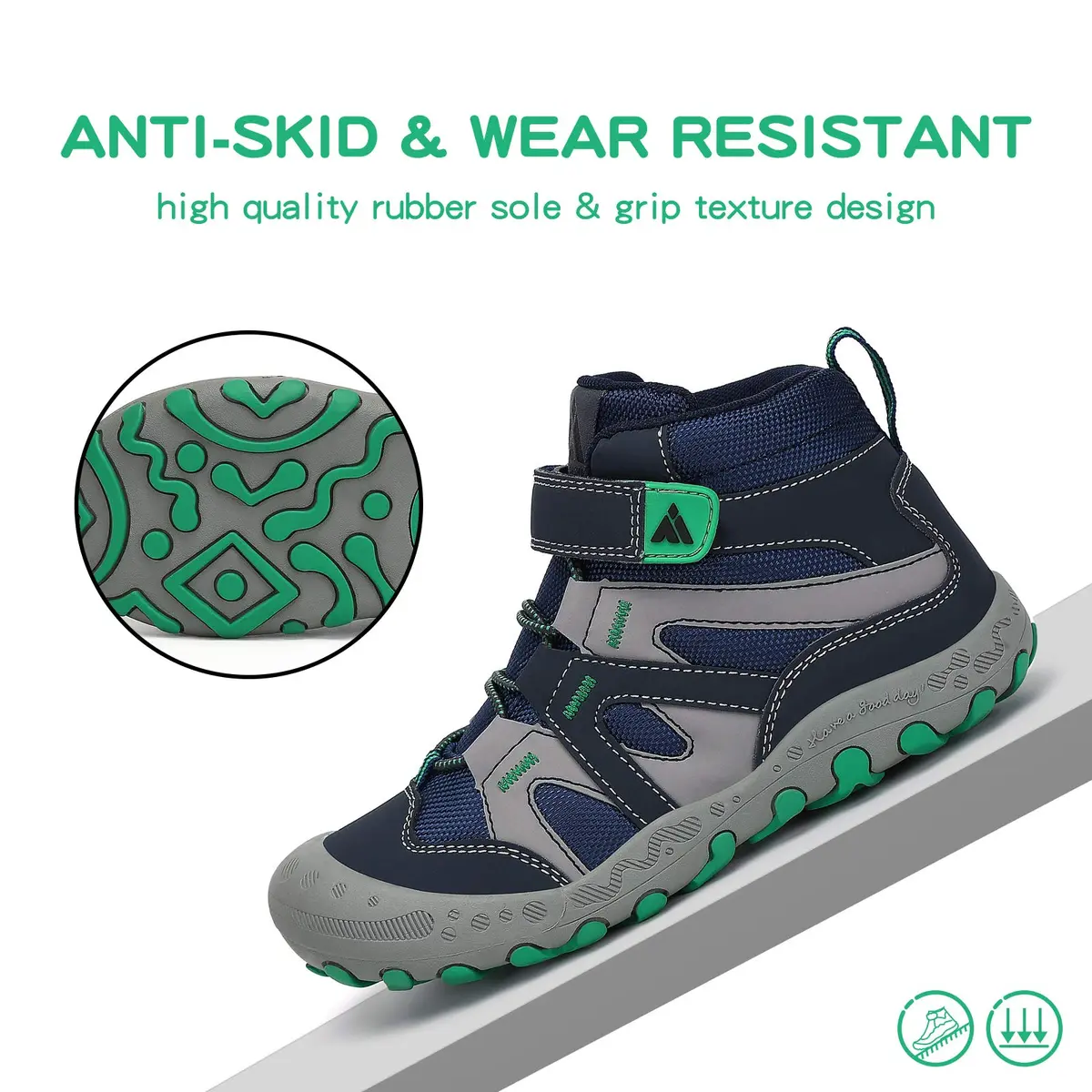 Mishansha Unisex Boys Girls Water-Resistant Hiking Boots 13 Little Kid | Durable, Lightweight & Water-Resistant Footwear - view 6