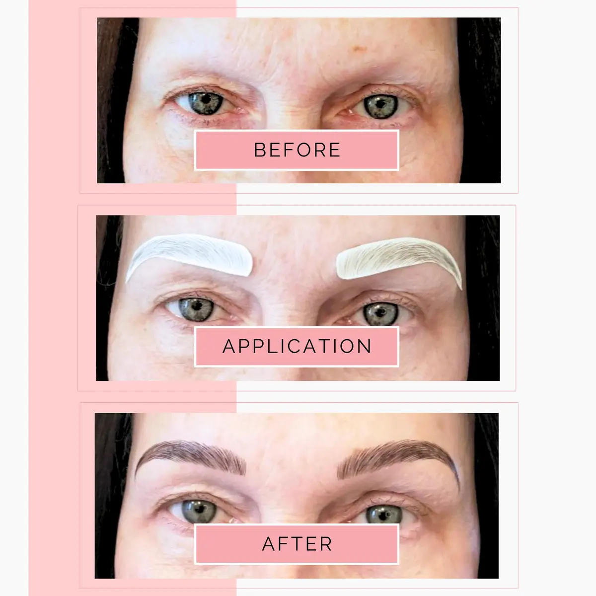Brows by Bossy Temporary Eyebrow Tattoos Waterproof Tapered Black | Realistic, Long-Lasting & Waterproof - view 6