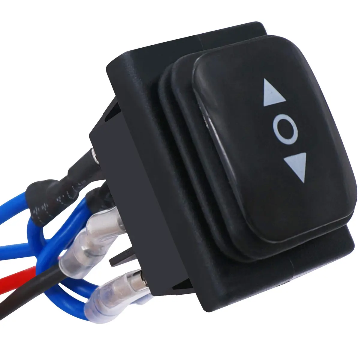TWTADE Waterproof Momentary Polarity Reverse Switch for DC Motors 12V 10A | 6 Pin 3 Position ON-Off-ON Rocker Toggle - main product image