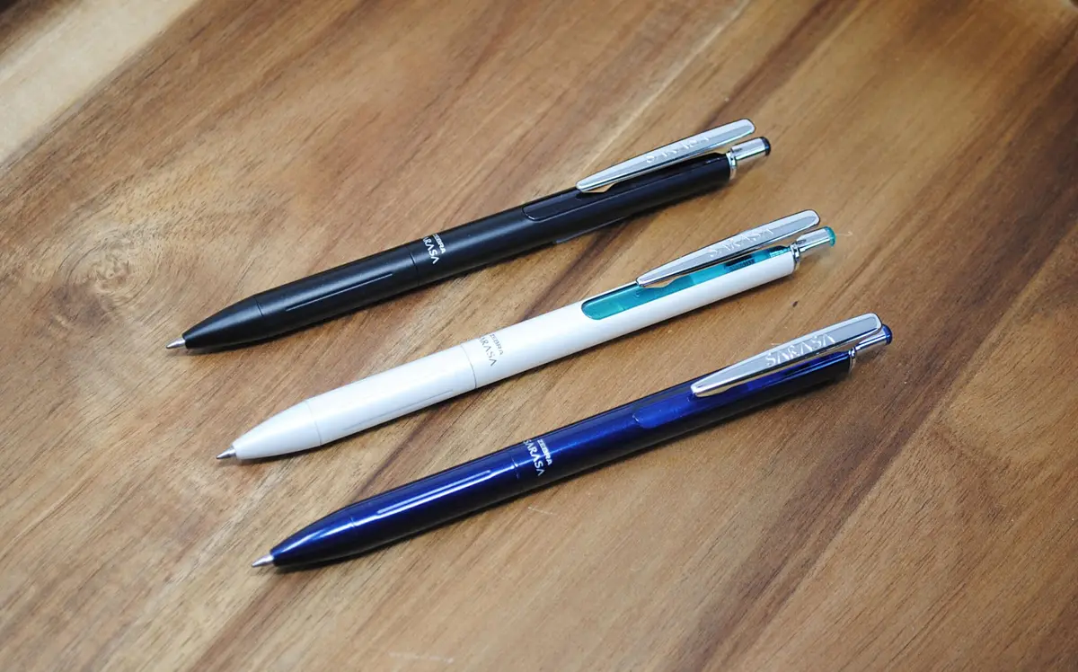 Zebra Pen SARASA Grand Gel Pen 0.7mm | Brass Body, Smear-Resistant Black Ink - view 2