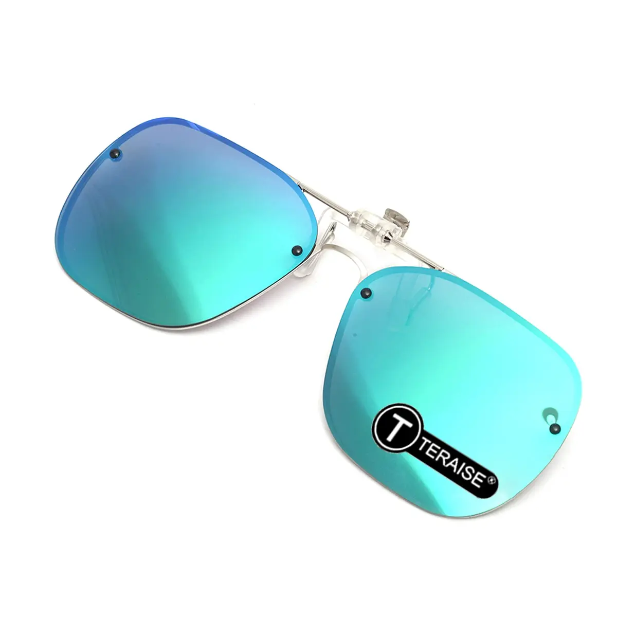 TERAISE Clip On Sunglasses for Prescription Glasses, Polarized UV400 Anti-Glare 60mm (2.36 inches) | HD Polarized Lenses for Driving - main product image