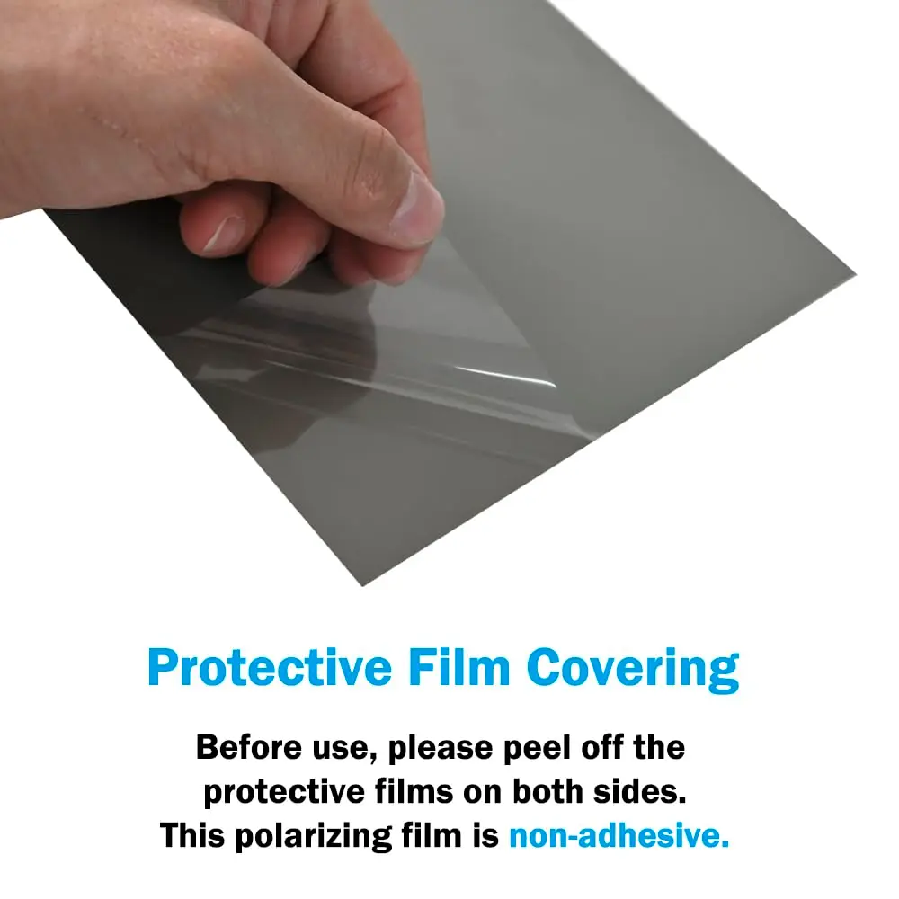 RENIAN Polarized Film Sheets 3 PCS 20x30cm | Demonstrates Polarization & Reduces Glare - view 7