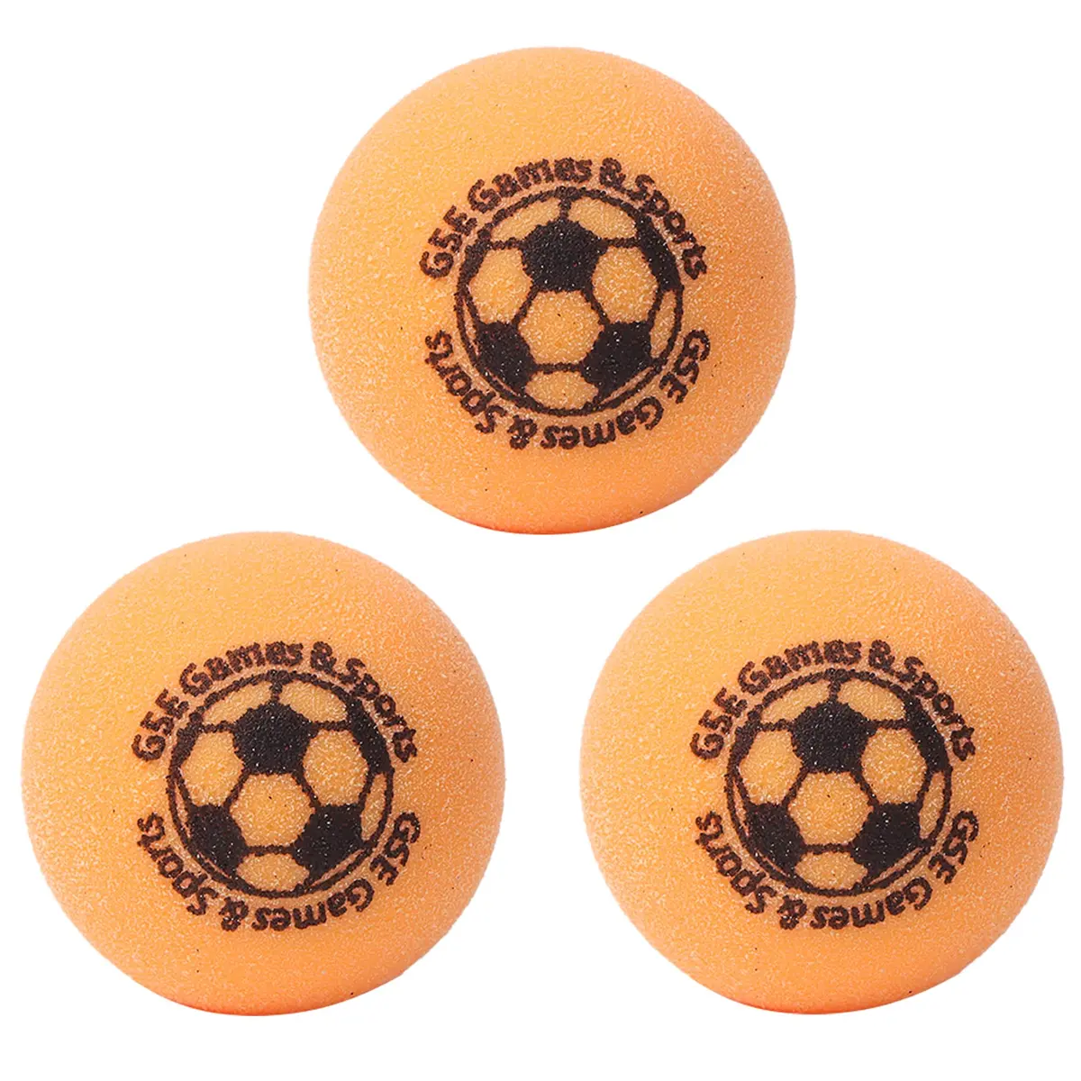 GSE Games & Sports Expert Orange Recreation Ball | 35mm Foosball Replacement Balls, 3-Pack - main product image