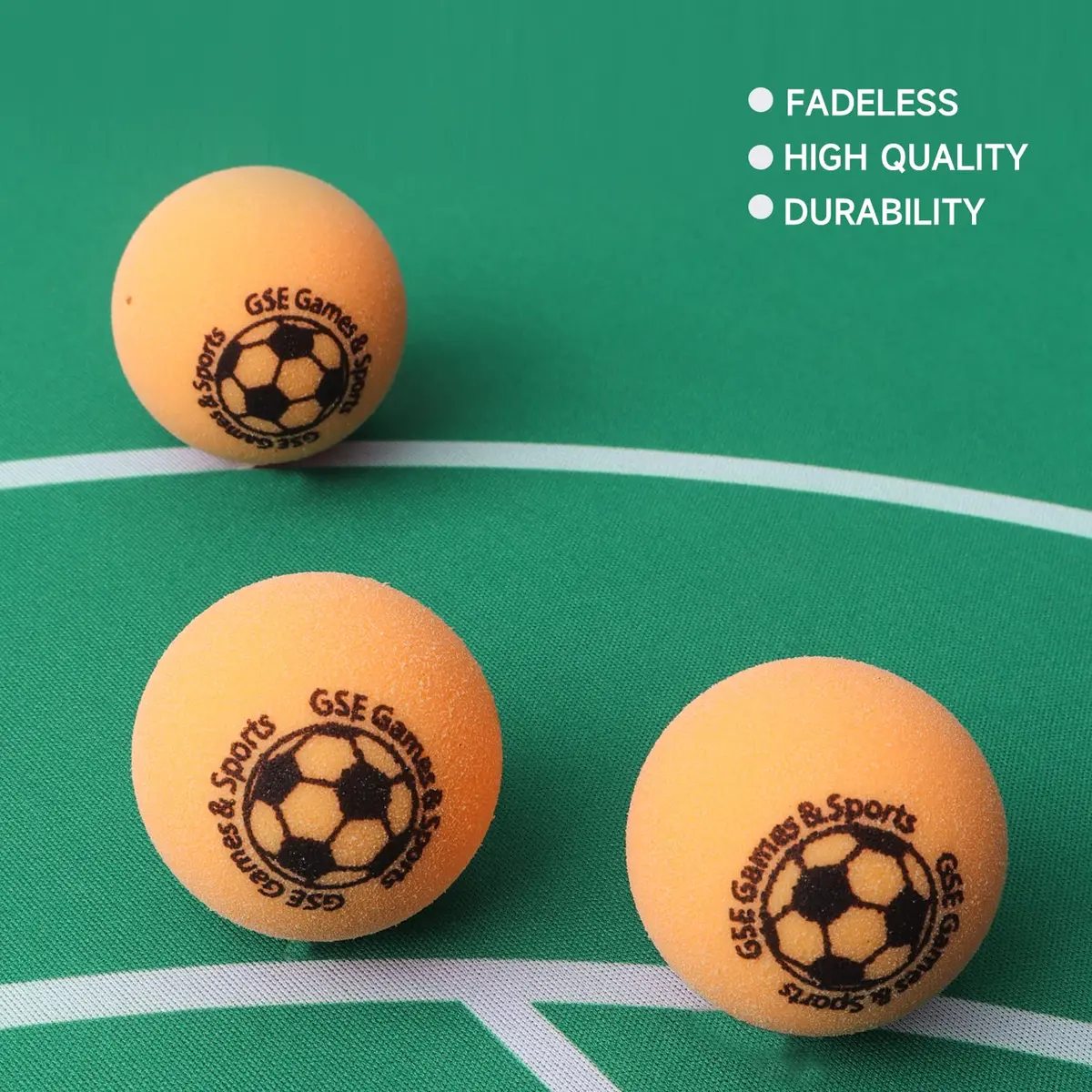 GSE Games & Sports Expert Orange Recreation Ball | 35mm Foosball Replacement Balls, 3-Pack - view 2