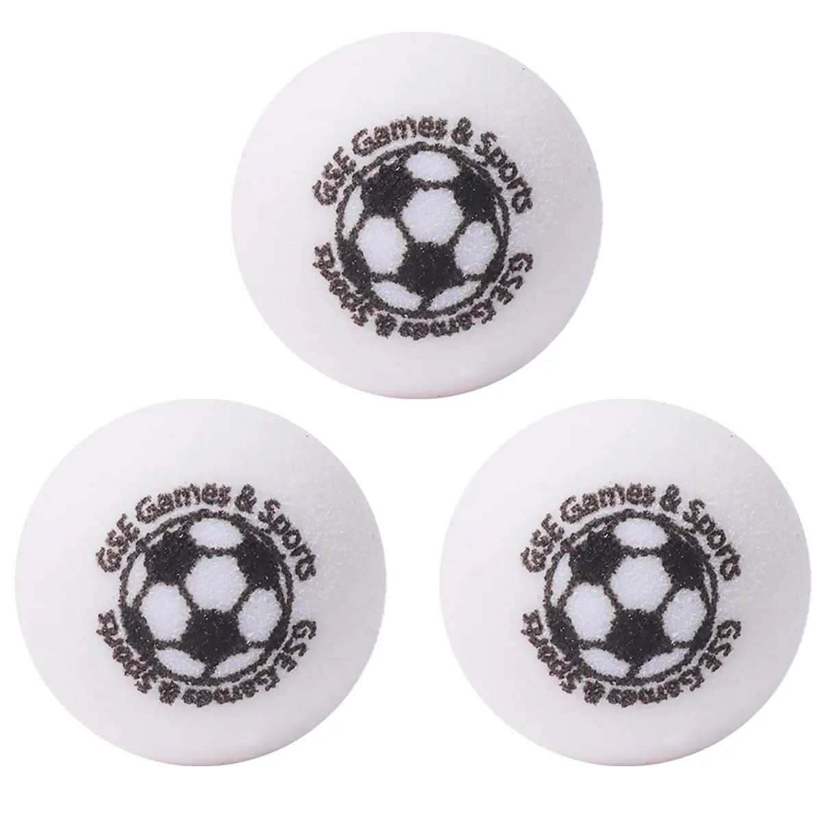 GSE Games & Sports Expert Foosball Replacement Balls, 35mm (1.38"), White, 3-Pack | Premium Urethane for Tournament & Home Use - main product image